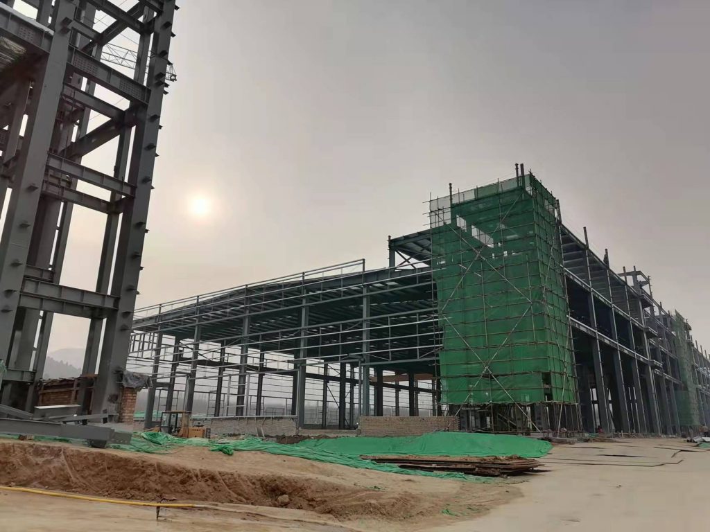 濟南恒譽高端環(huán)保裝備制造產業(yè)園鋼結構廠房